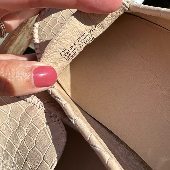 Jack Rogers Millie Moccasins in Blush Croc 8.5M - Picture 4 of 7